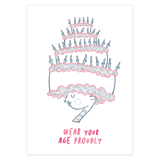 Wear Your Age Birthday Card