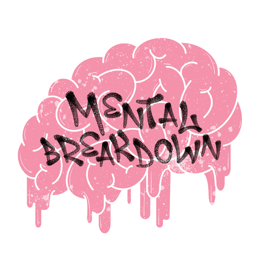 Mental Breakdown Drippy - Men's T-Shirt