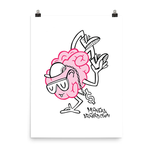 Mental Breakdown Beat - Art Print