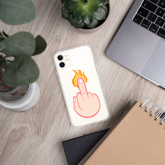 Firey Finger of Vengeance iPhone Case