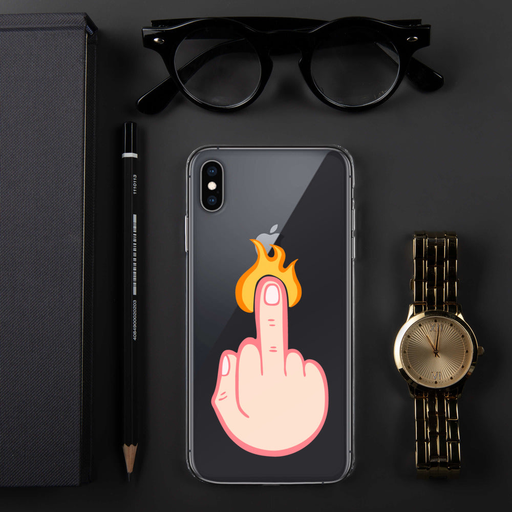 Firey Finger of Vengeance iPhone Case