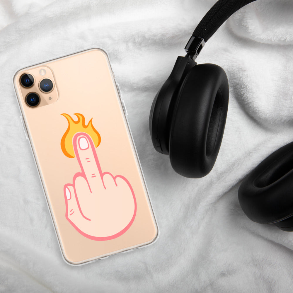 Firey Finger of Vengeance iPhone Case