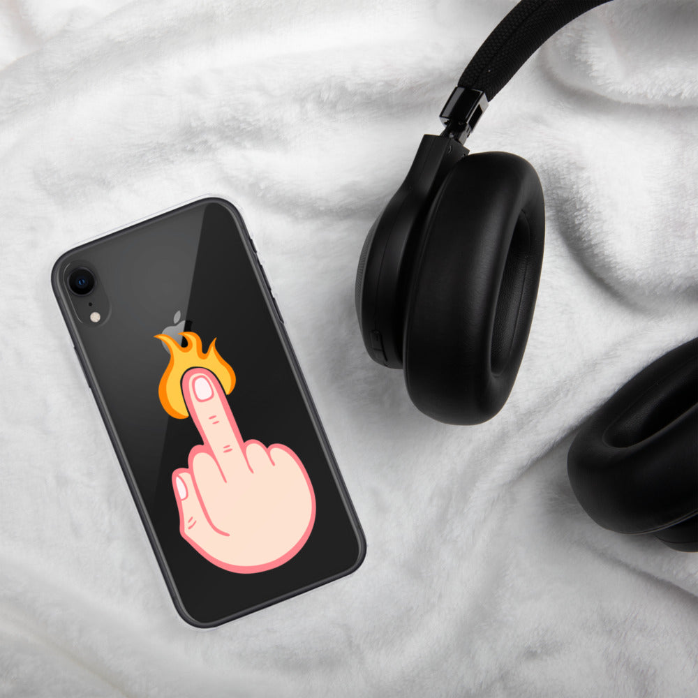 Firey Finger of Vengeance iPhone Case