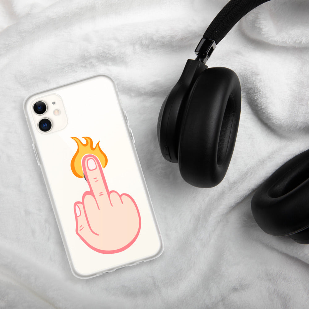 Firey Finger of Vengeance iPhone Case