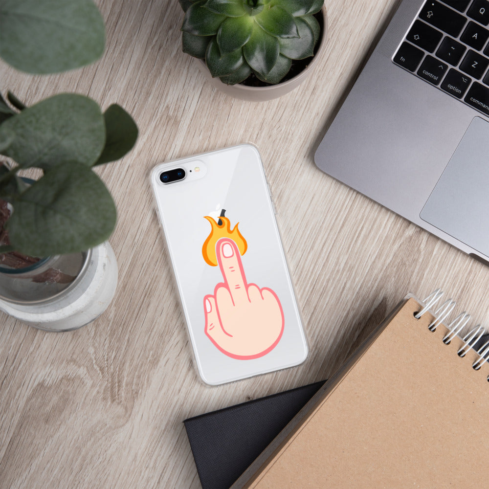 Firey Finger of Vengeance iPhone Case